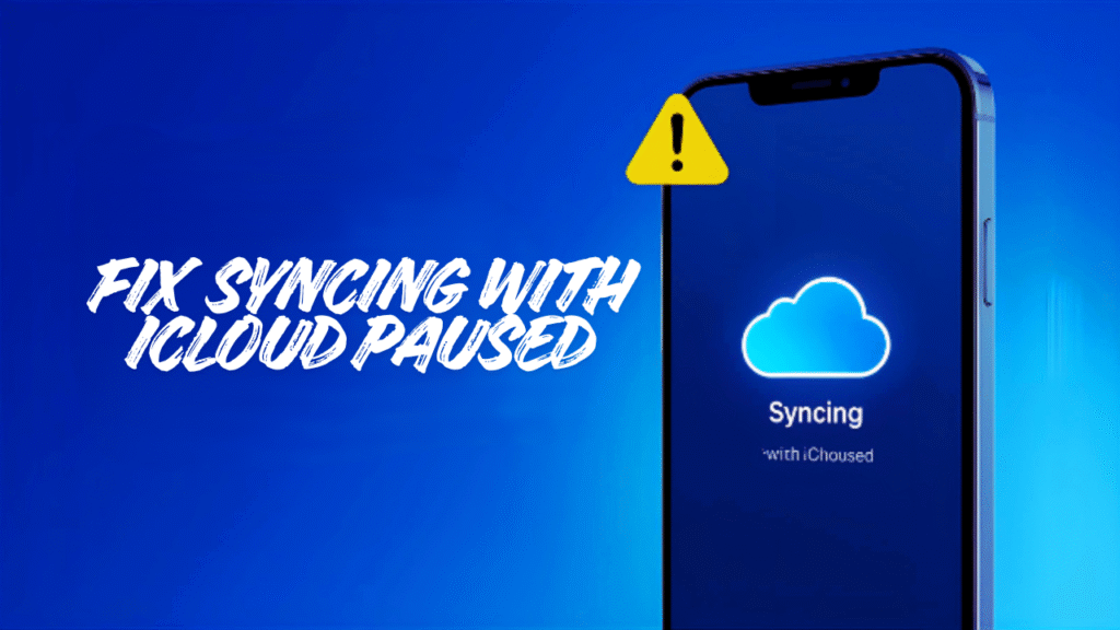 Syncing with iCloud Paused