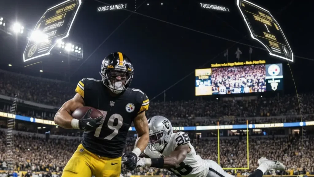 steelers vs las vegas raiders match player stats