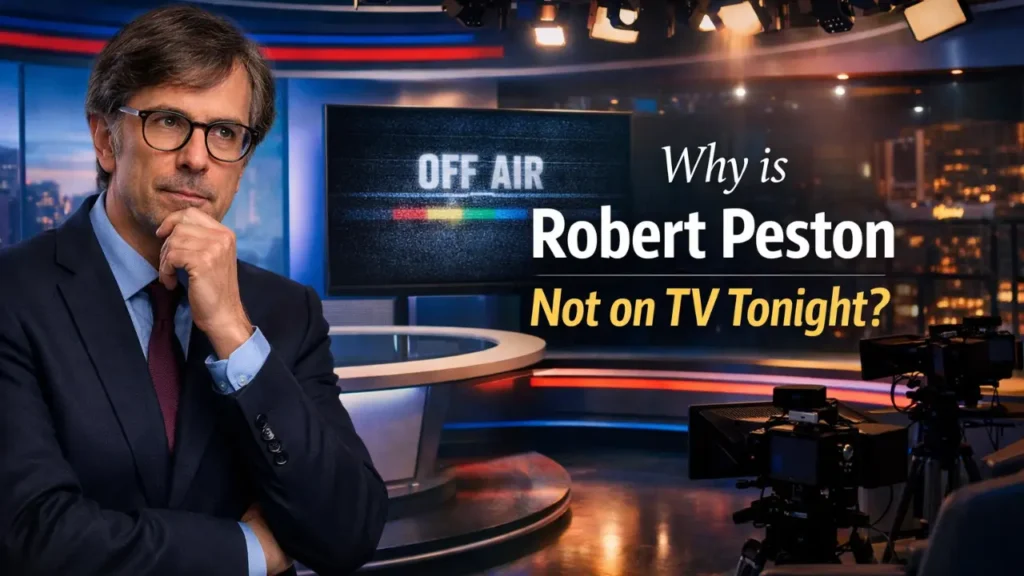 why is robert peston not on tv tonight