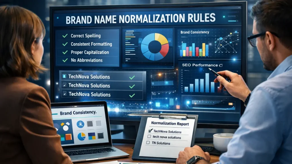 brand name normalization rules